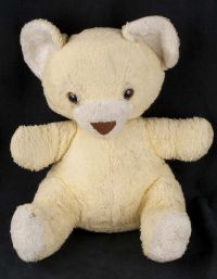 Gund Teddy Bear Yellow Plush Stuffed Animal Lovey Vtg 1970